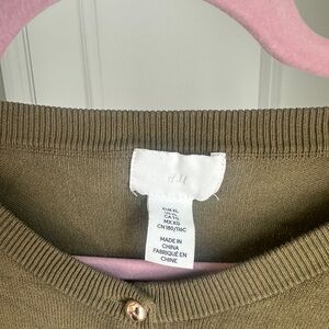 H&M Women's Khaki Cardigan
